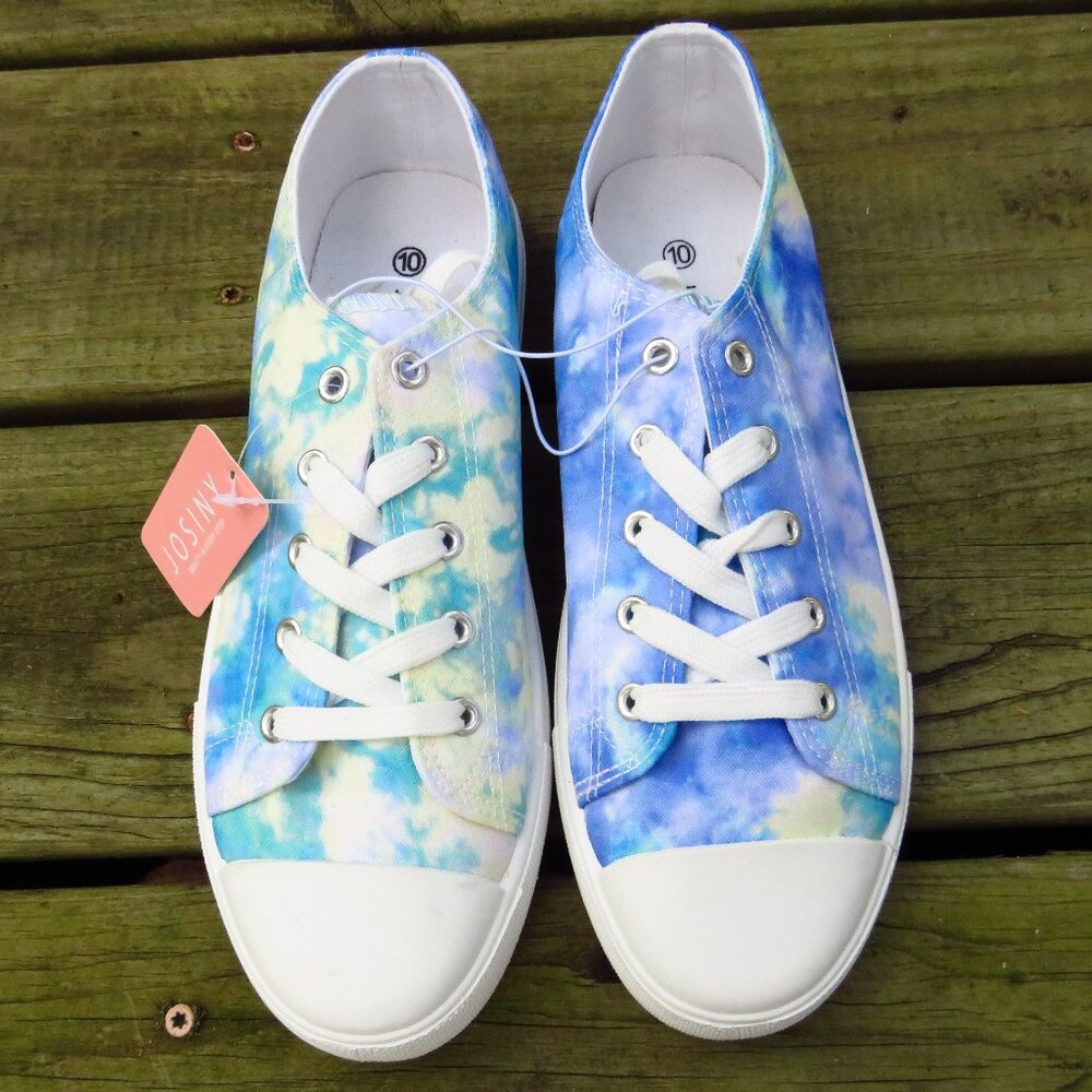 NWT Josiny Size 10 Womens Tye Dye Tennis Shoes Low top
